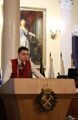 М.А. Могильниченко с докладом о методах одноосного сжатия при изучении аргиллитов